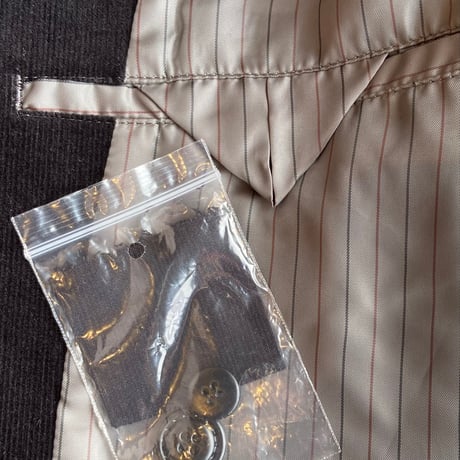 【CHAPS RALPH LAUREN】コーデュロイ テーラードジャケット　L　ブラック 裏地ストライプ