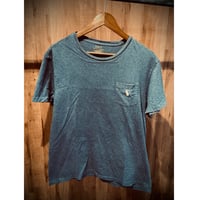 【POLO RALPH LAUREN】 ポケットTシャツ L ネイビー 霜降り カスタムスリムフィット ポニー刺繍 半袖