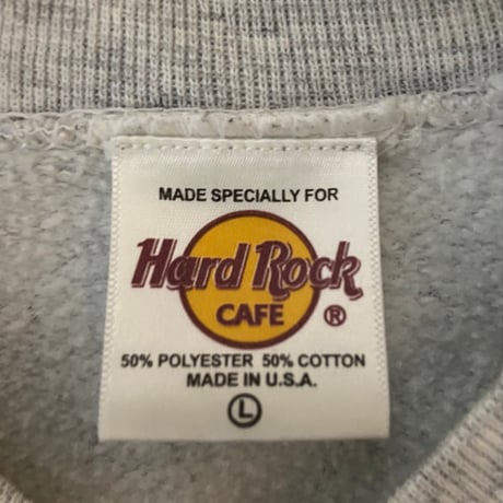 USA製【Hard Rock Cafe】 VALENCIA スウェット グレー Lサイズ