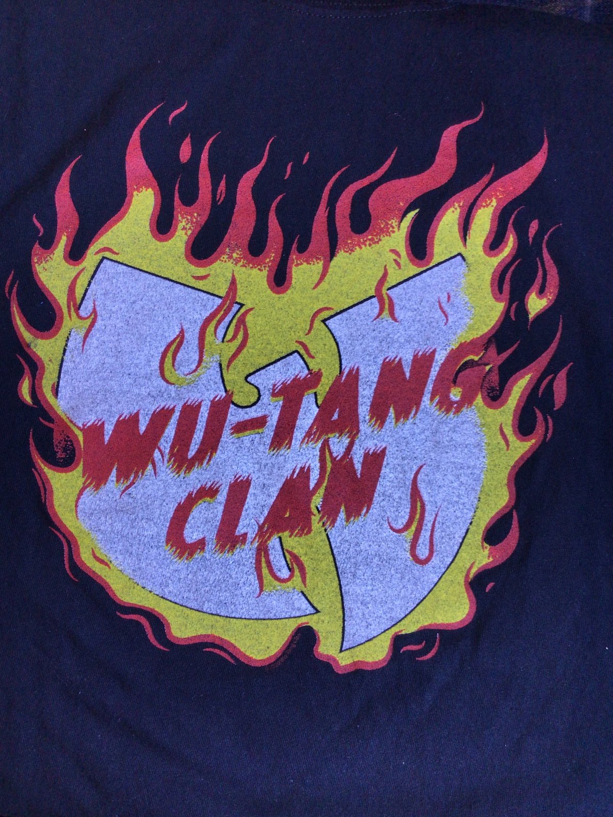 公式【Wu-Tang Clan】 ウータンクラン ファイヤーロゴ Tシャツ ヒップ