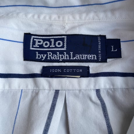 【Polo by Ralph Lauren 】プルオーバー ストライプシャツ L