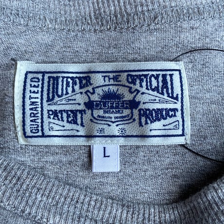 【The DUFFER of St.GEORGE】 NEW YORK カレッジロゴ プリントTシャツ  日本製  L| グレー