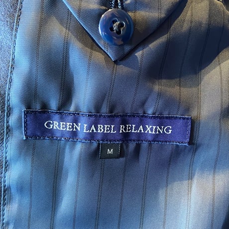 【UNITED ARROWS】【GREEN LABEL RELAXING 】リメイクカスタム・ワッペン付紺ブレザー