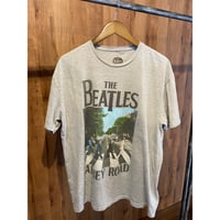 【The Beatles】 "Abbey Road" プリントTシャツ グレー XL 公式ライセンス品