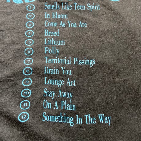 90s 【NIRVANA】 "NEVERMIND" ヴィンテージTシャツ XL 激レア USA製 HOLOUBEKタグ