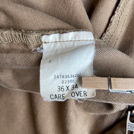 【Polo by Ralph Lauren】 ANDREW PANT 2タック コットン チノパンツ ブラウン 90s-00s メキシコ製 USA生地 [36×34]