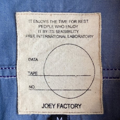 【JOEY FACTORY】バック刺繍 シャンブレーシャツ カリフォルニア ワーゲンバス ライトブルー M