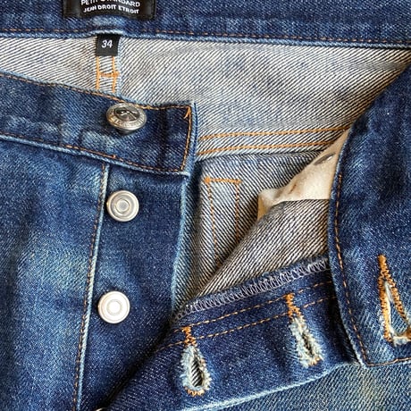【A.P.C.】デニムパンツ 34インチ  PETIT STANDARD 濃紺 ヒゲ マカオ製