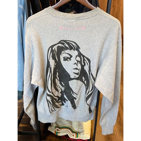 【希少】ROCKIED × Lee 別注 CROSSGRAIN スウェット Mサイズ グレー グラフィックプリント 裏起毛 コラボ