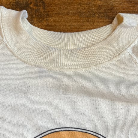 80s Vintage 【Hard Rock Cafe San Francisco】 スウェット Hanes XL USA製 ラグラン袖 アイボリー