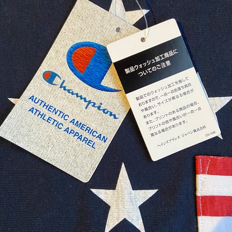 【Champion 】 デッドストック Lサイズ　C3-F310 リバースウィーブ 星柄 Tシャツ USAデザイン