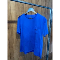 【POLO RALPH LAUREN】 ポケットTシャツ Lサイズ  ロイヤルブルー × ピンクポニー コットン100%