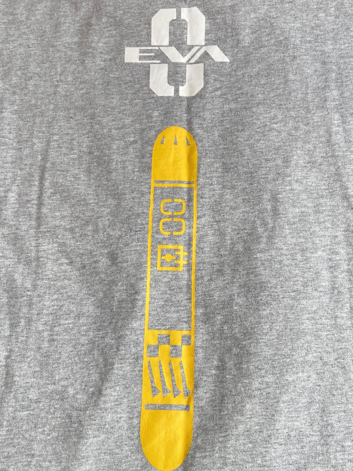 EVANGELION】 NERV ネルフ 零号機 ポケットTシャツ グレー メンズL | R