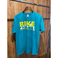 2019年 【BIKE TO WORK DAY】 グラフィックTシャツ ターコイズブルー L GILDANボディ