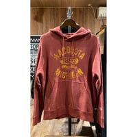 【Champion】カレッジプリント プルオーバーパーカー L