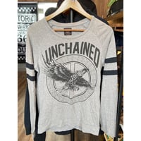 【ZARA MAN】イーグルグラフィック ラグラン カットソー グレー Sサイズ