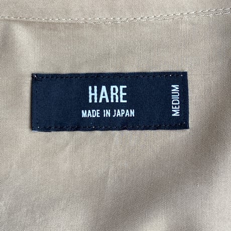 【HARE】日本製　トロミ素材　ドロップショルダーシャツ　M