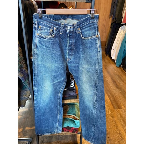 【DENIME】 W31 L32 濃紺デニム 色落ち抜群 リペア済み