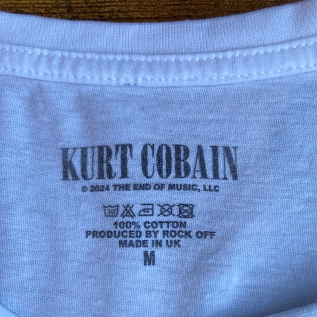 【KURT COBAIN】  オフィシャル ライセンス Tシャツ ホワイト M イギリス製