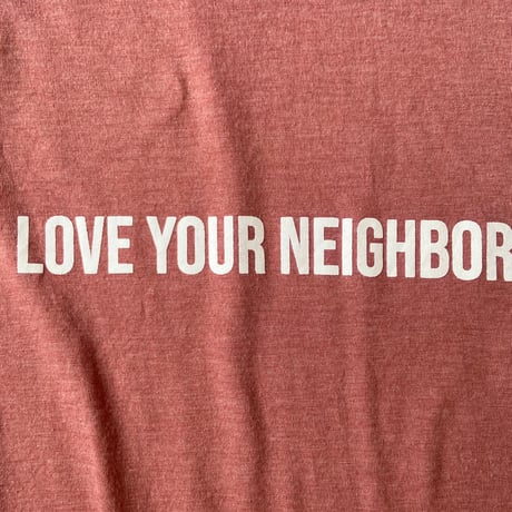 着心地抜群！ DISTRICT トライブレンド Tシャツ L "LOVE YOUR NEIGHBOR"