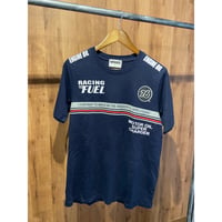 【UNION 76】 ナナロク モーターオイル Tシャツ ネイビー メンズLL サイカイ レーシング