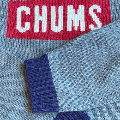 【CHUMS】ビッグロゴ ニットセーター  Lサイズ