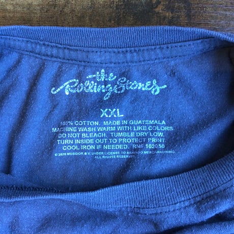 【The Rolling Stones】ローリング・ストーンズ マルチベロ バンドTシャツ / XXLサイズ（チャコールグレー）