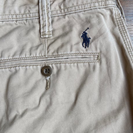【Polo Ralph Lauren】 チノショートパンツ 32 RELAXED FIT ベージュ