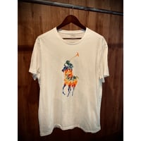 【POLO RALPH LAUREN】 マルチカラー ビッグポニー Tシャツ ホワイト メンズXXL