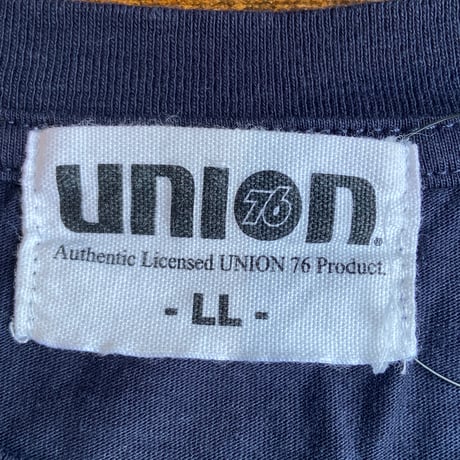 【UNION 76】 ナナロク モーターオイル Tシャツ ネイビー メンズLL サイカイ レーシング
