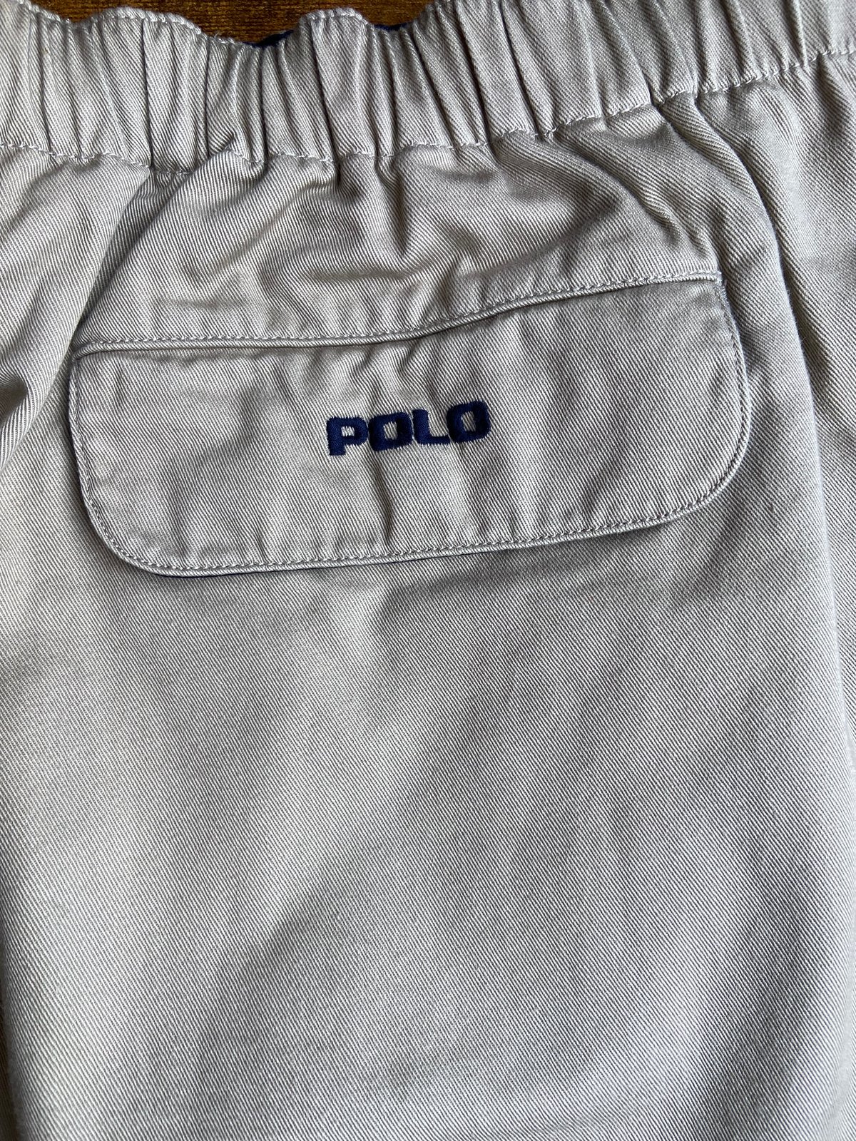 90s名作【Polo by Ralph Lauren】 イージーチノパンツ L ベージュ 紐