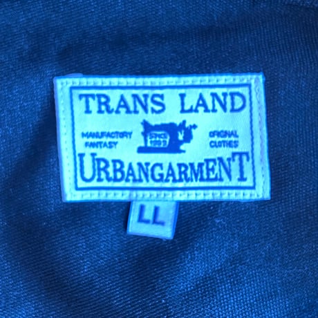 TRANS LAND URBANGARMENT　刺繍シャツLL　黒　ビール瓶柄　ビックシルエット
