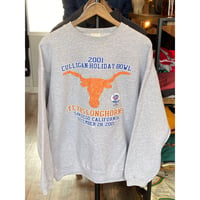 2001年製 USA製 CULLIGAN HOLIDAY BOWL テキサス・ロングホーンズ スウェット グレー XL