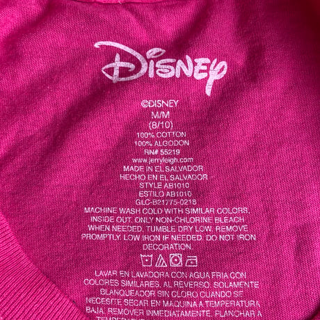 【Disney】 2018年 フロリダ限定 グラフィックTシャツ ピンク Mサイズ ミッキー＆フレンズ