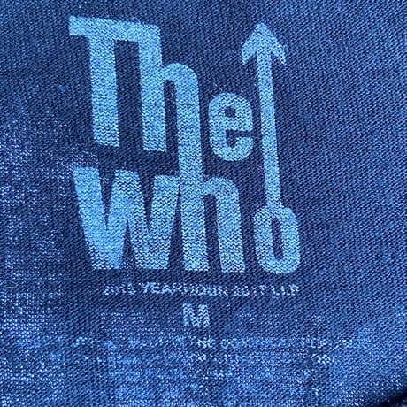 【The Who】 2019年北米ツアー "Moving On!" グラフィックTシャツ  ターゲットロゴ  ブラック M