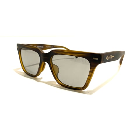 FLUX ユニセックス モデル サングラス Matte Sasa Brown× Light Grey Pol フラックス マットササブラウン フレーム / ライトグレー ポラライズド 偏光レンズ