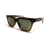 FLUX ユニセックス モデル サングラス Matte Sasa Brown × Green Grey Pol フラックス マットササブラウン / グリーングレー ポラライズド 偏光レンズ