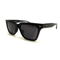 FLUX ユニセックス モデル サングラス Matte Black× Dark Grey Pol フラックス マットブラック フレーム / ダークグレー ポラライズド 偏光レンズ