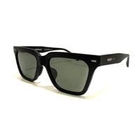 FLUX ユニセックス モデル サングラス Matte Black× Green Grey Pol フラックス マットブラック フレーム / グリーン グレー ポラライズド 偏光レンズ