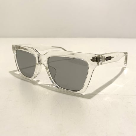 FLUX ユニセックス モデル サングラス Clear × Light Grey Pol フラックス クリア フレーム / ライトグレー ポラライズド 偏光レンズ