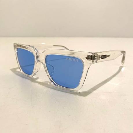 FLUX ユニセックス モデル サングラス Clear × Light Blue フラックス クリア フレーム /  ライトブルー ノーマル カラー レンズ