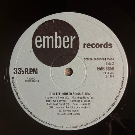 JOHN LEE HOOKER/ sis BLUES