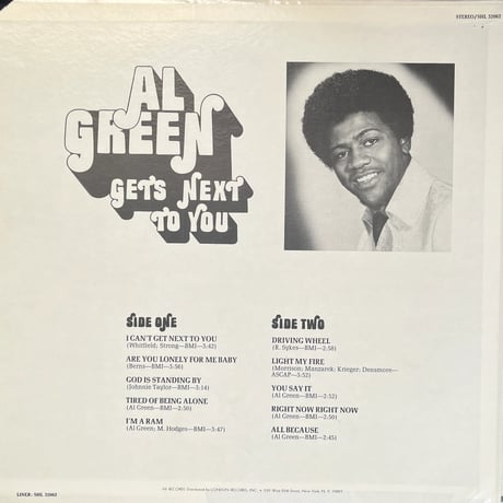 AL GREEN/ GETS NEXT TO YOU
