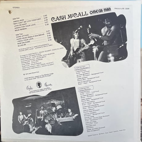 CASH McCALL/ "OMEGA MAN"