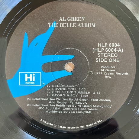 AL GREEN/ THE BELLE ALBUM