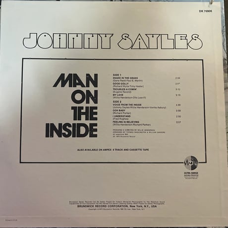 JOHNNY SAYLES/ MAN ON THE INSIDE