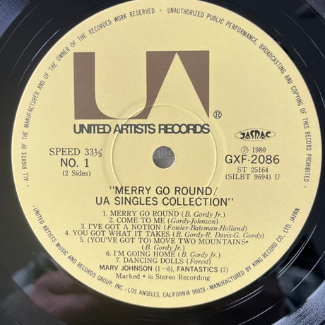 "MERRY GO ROUND"/UA SINGLES COLLECTION