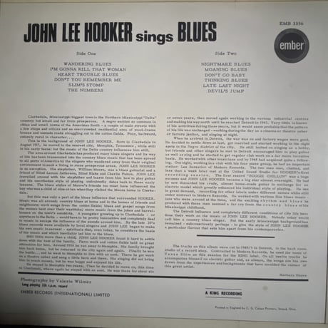 JOHN LEE HOOKER/ sis BLUES