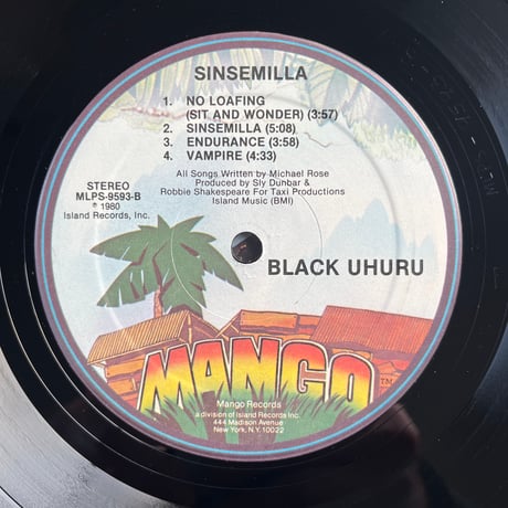 BLACK UHURU/ SINSEMILLA