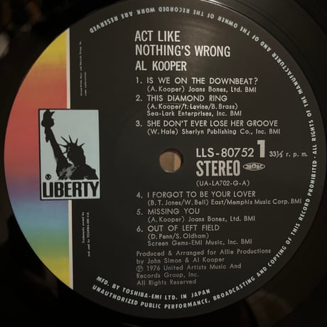 AL KOOPER/ ACT LIKE NOTHING'S WRONG